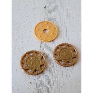 Golden‎ plastic Dragon toy play money figure set